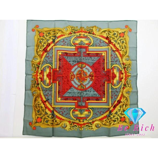 HERMES（エルメス） 美品 カレ 90 スカーフ ANIMAUX SOLAIRES 太陽の