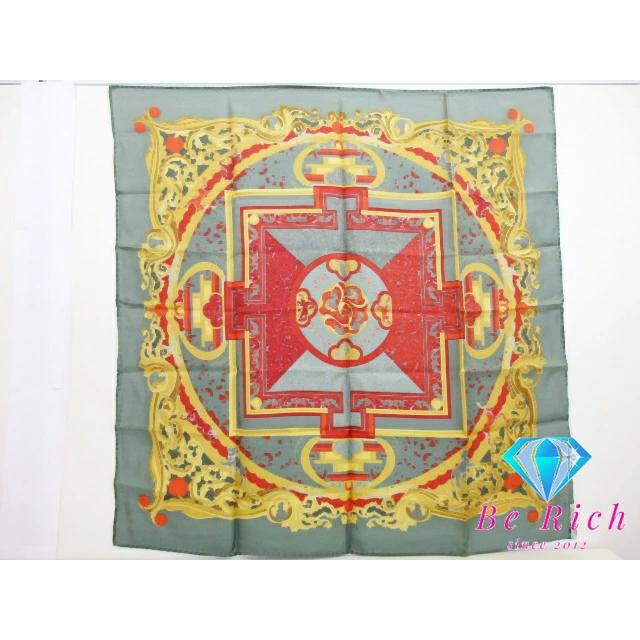 HERMES（エルメス） 美品 カレ 90 スカーフ ANIMAUX SOLAIRES 太陽の