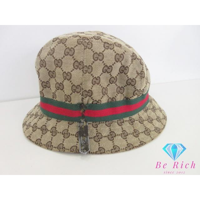 GG グッチ GUCCI シェリー ライン バケット ハット XL サイズ ベージュ