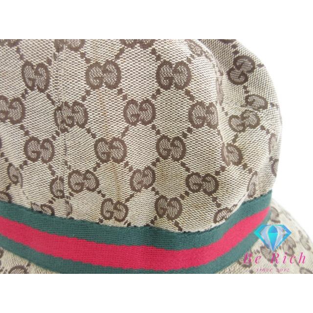 GG グッチ GUCCI シェリー ライン バケット ハット XL サイズ ベージュ