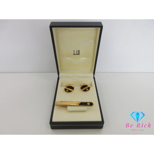 dunhill（ダンヒル） ネクタイピン カフス セット ブラック 黒