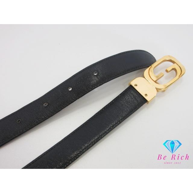 GUCCI（グッチ） メンズ ベルト 11523 GG メンズ ベルト レザー 黒