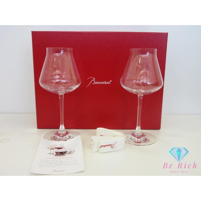 バカラ（Baccarat） 美品 シャトーバカラ ワイン グラス ペア 2客 