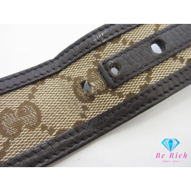 GUCCI（グッチ） メンズ ベルト 449716 GG メンズ ベルト レザー 茶 