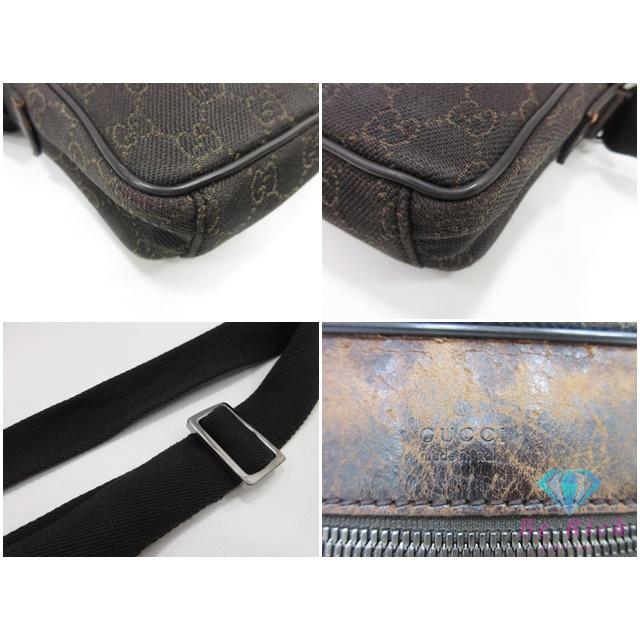 GUCCI（グッチ） ショルダーバッグ 101680 GG 茶 ブラウン キャンバス