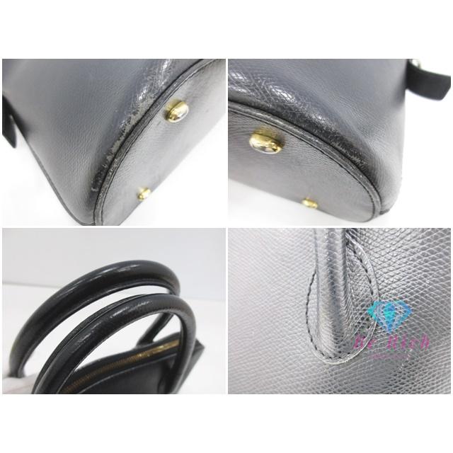 セリーヌ CELINE 2way ハンドバッグ ショルダーなし ブラック 黒 レザー 手持ち 肩掛け 鞄【中古】【送料無料】 bk10042 | CELINE | 03
