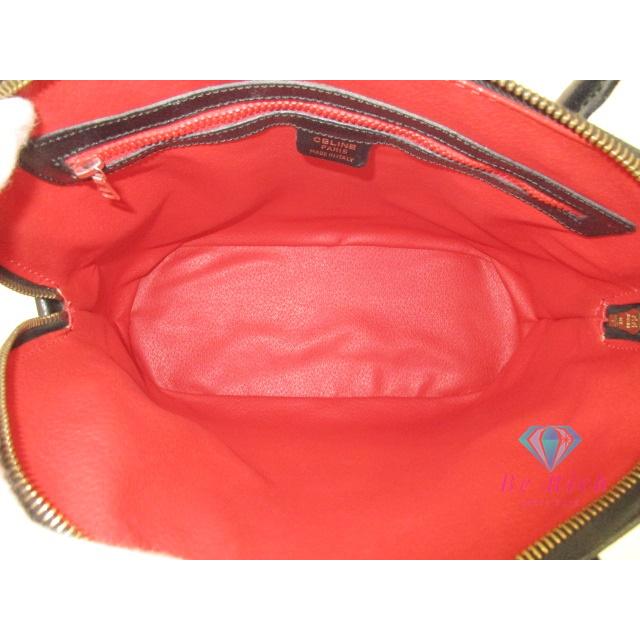 セリーヌ CELINE 2way ハンドバッグ ショルダーなし ブラック 黒 レザー 手持ち 肩掛け 鞄【中古】【送料無料】 bk10042 | CELINE | 05