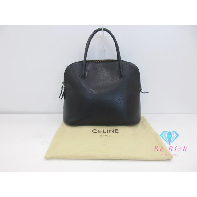セリーヌ CELINE 2way ハンドバッグ ショルダーなし ブラック 黒 レザー 手持ち 肩掛け 鞄【中古】【送料無料】 bk10042 | CELINE | 07