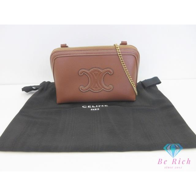 CELINE（セリーヌ） チェーン付きクラッチ バッグ キュイル トリオンフ
