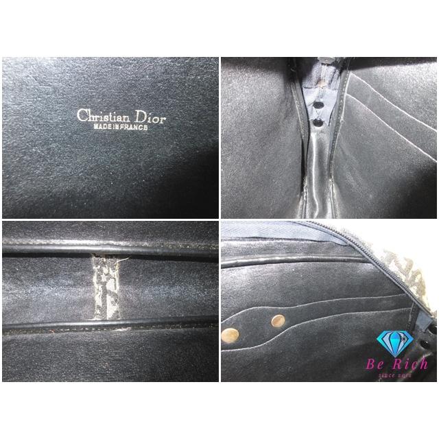 クリスチャン ディオール Christian Dior ショルダーバッグ ポシェット トロッター 黒 キャンバス レザー 鞄 オールド【中古】bk10128 | Christian Dior | 06