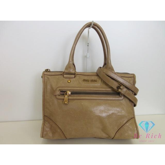 miu miu（ミュウミュウ） miumiu 2way ハンドバッグ ショルダーバッグ