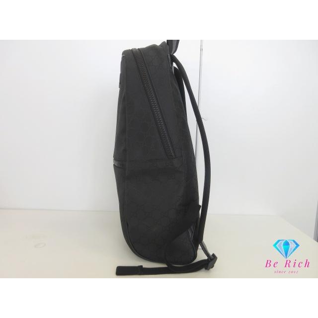 GUCCI（グッチ） リュック バックパック 449181 GG ナイロン レザー 黒