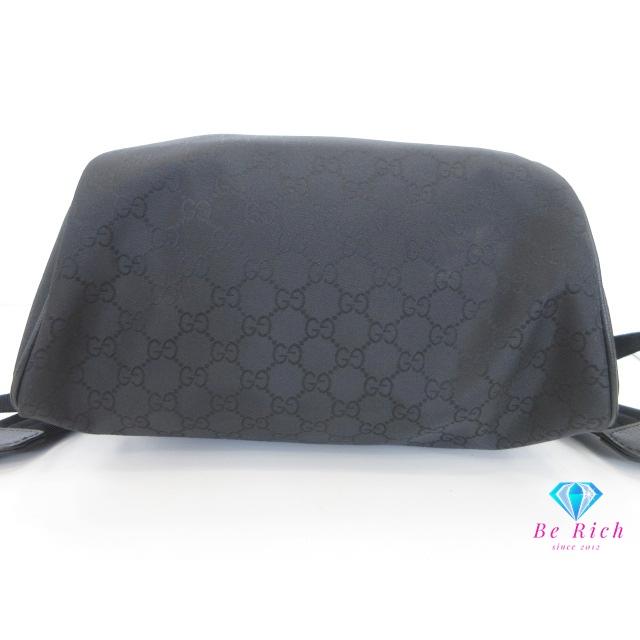 GUCCI（グッチ） リュック バックパック 449181 GG ナイロン レザー 黒
