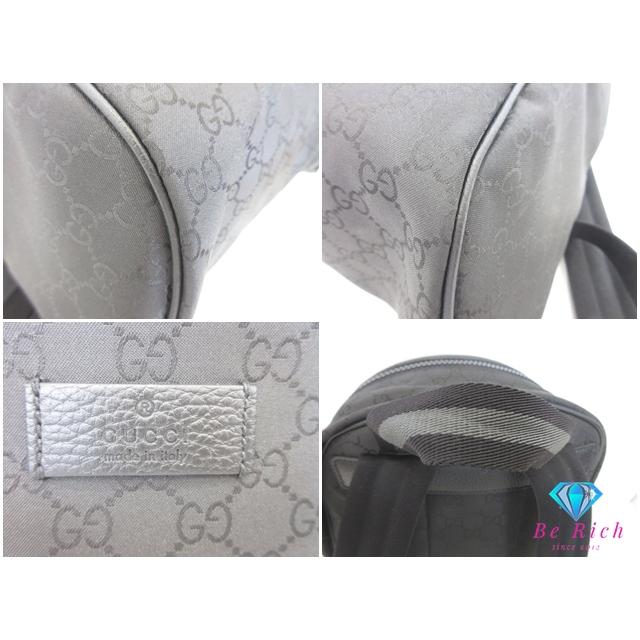 GUCCI（グッチ） リュック バックパック 449181 GG ナイロン レザー 黒