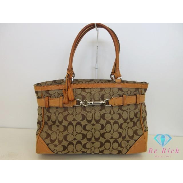 COACH コーチ ハンプトンズ トートバッグ オールレザー ゴールド金具