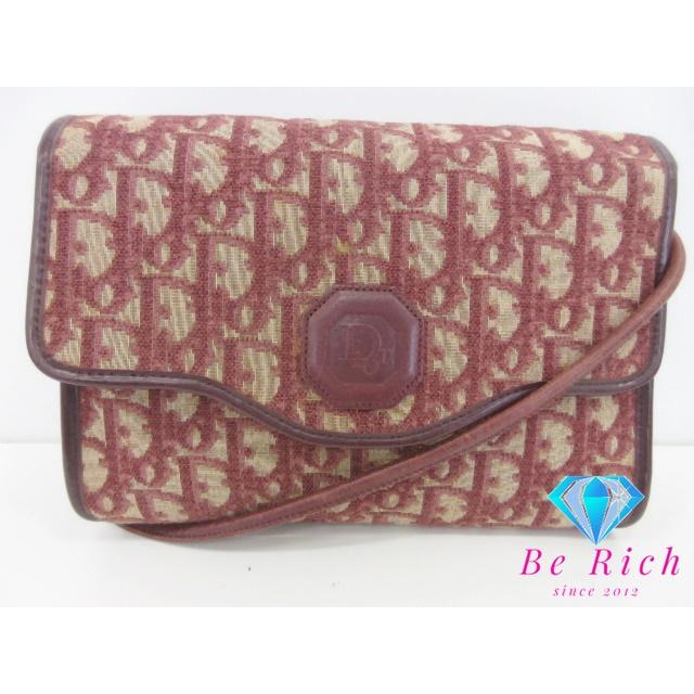 クリスチャン ディオール Christian Dior ショルダーバッグ ポシェット トロッター キャンバス レザー  【中古】【送料無料】bk10346 | Christian Dior