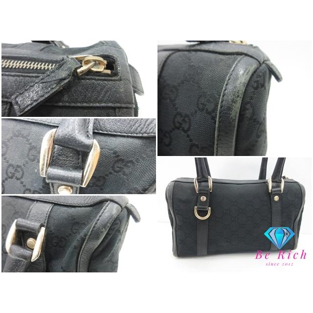 Gucci ブラック　バッグ　130942 GUCCI（グッチ） ハンドバッグ ミニ ボストンバッグ 130942 黒
