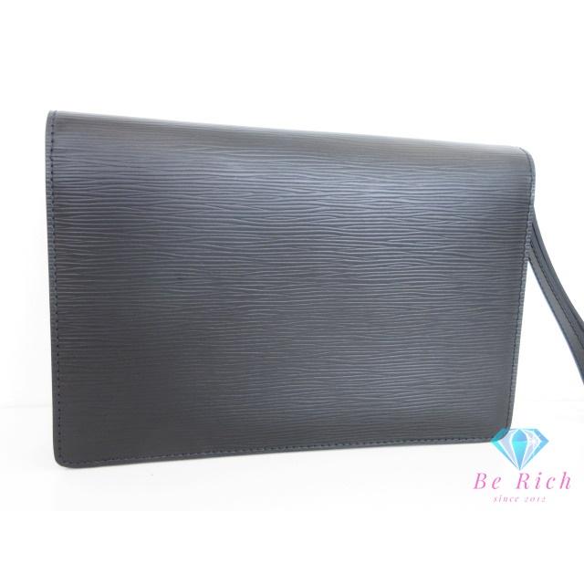 【美品】ルイヴィトン ケース LV刻印 ブラック レザー製 フランス製 LOUIS VUITTON☆ ギフト◎ レザー 黒 シンプル カードキーケース