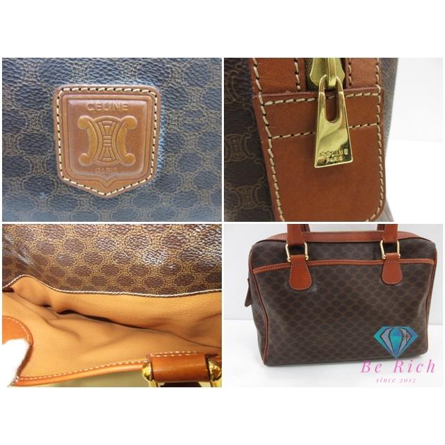 CELINE（セリーヌ） ミニ ボストンバッグ ハンドバッグ マカダム PVC