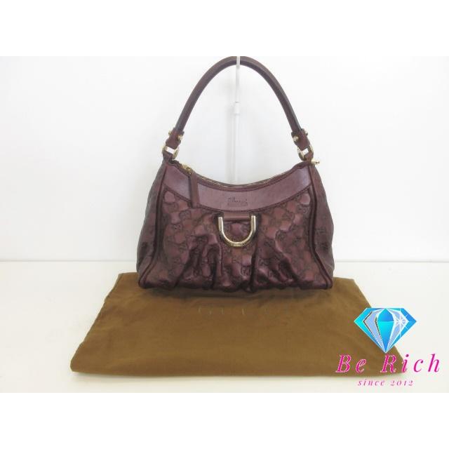 GUCCI（グッチ） ハンドバッグ トートバッグ 190525 GG シマ レザー 