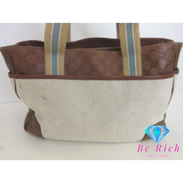 GUCCI（グッチ） ハンドバッグ トートバッグ 161770 GG シマ レザー