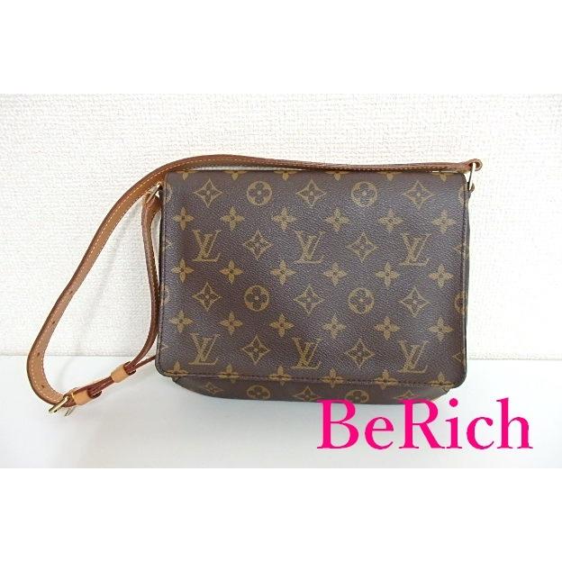 美品 ルイ ヴィトン ミュゼット タンゴ M51388 モノグラム 茶 