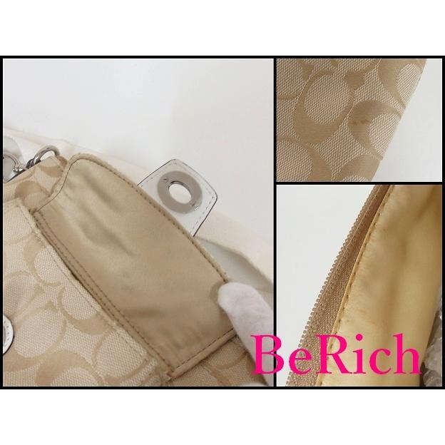 COACH（コーチ） ショルダーバッグ シグネチャー ベージュ 白 ホワイト