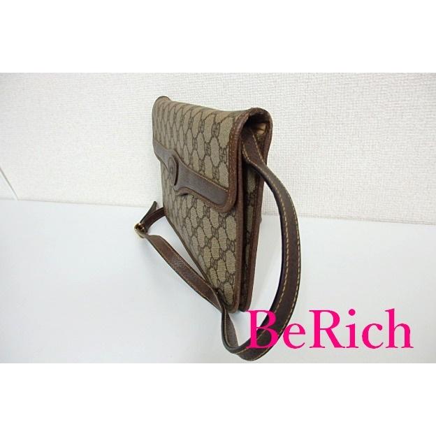 GUCCI グッチ 2way ショルダーバッグ 004.904 茶 ブラウン PVC レザー 