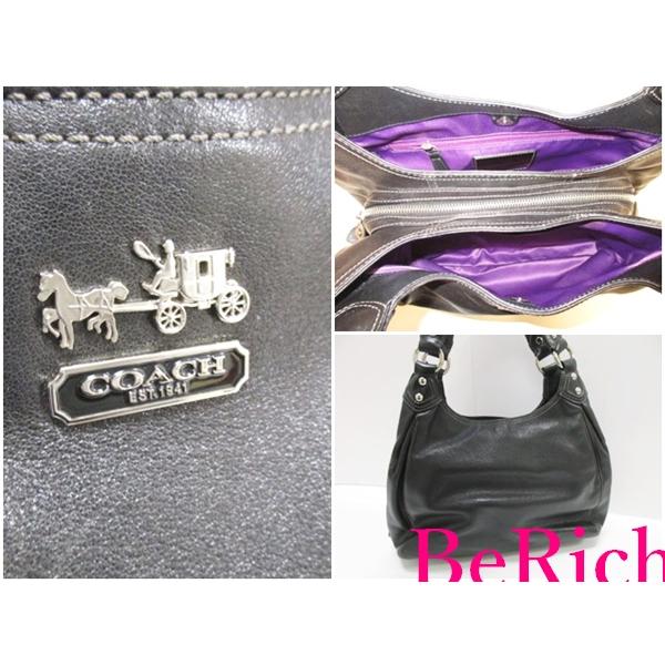COACH（コーチ） ショルダーバッグ 14336 マディソン レザー マギー 黒