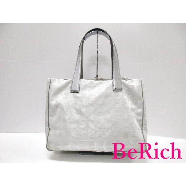 シャネル CHANEL ニュー トラベル ライン トート MM A15991 シルバー 