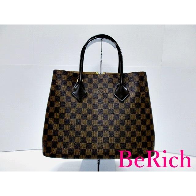 美品 ルイ ヴィトン LOUIS VUITTON ダミエ ケンジントン N41435 エベヌ 
