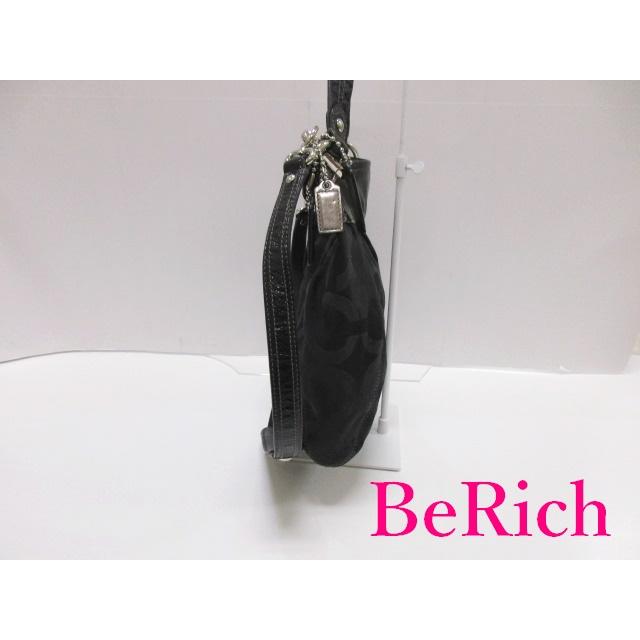 コーチ COACH 2way トートバッグ マディソン オプアート シグネチャー ヒッピー 14579 黒 ブラック ロゴ ショルダーバッグ【中古】 bk7326｜be-rich0112｜02