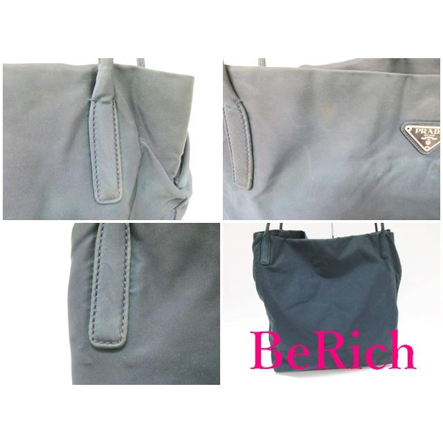 PRADA（プラダ） トートバッグ ブラック 黒 ナイロン レザー ロゴ