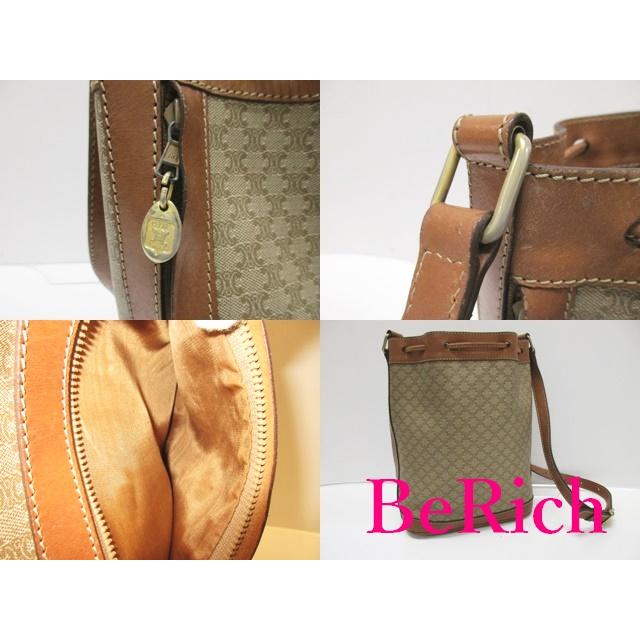 CELINE（セリーヌ） 巾着 ショルダーバッグ M07 ブラウン 茶 マカダム