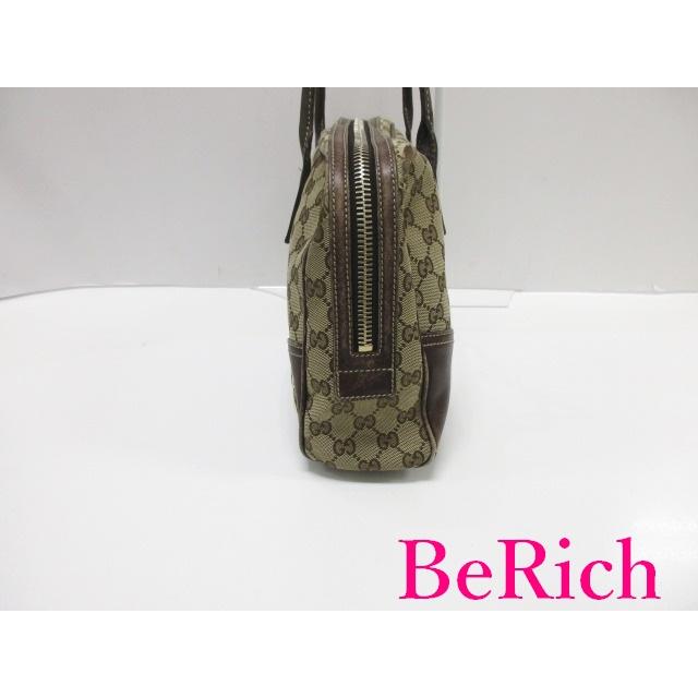 グッチ GUCCI ハンドバッグ 169971 ニューブリット GG ベージュ 茶 ブラウン インターロッキング ロゴ ボストンバッグ 【中古】 bk7562｜be-rich0112｜02