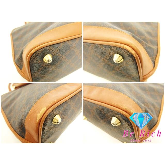 バリー BALLY ハンドバッグ 茶 ブラウン 黒 ブラック PVC  レザー ロゴ 鞄 レディース 【中古】bk7681 | Bally | 03