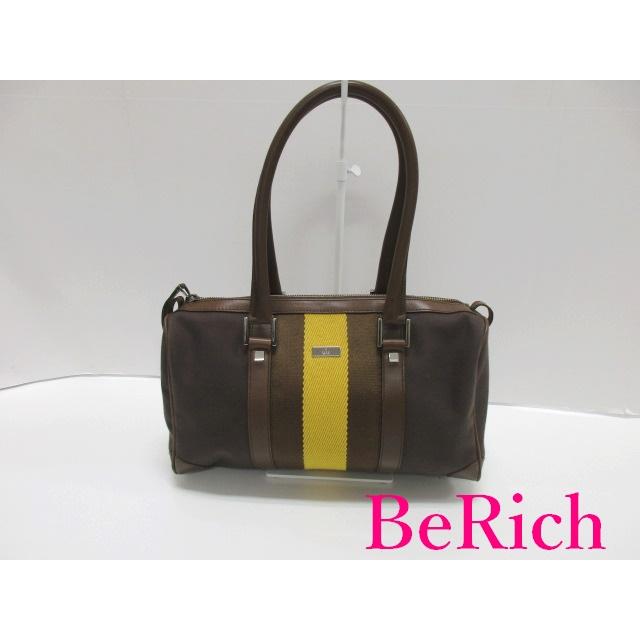 GUCCI グッチ ミニ ボストンバッグ 0000851 茶 黄 ブラウン イエロー