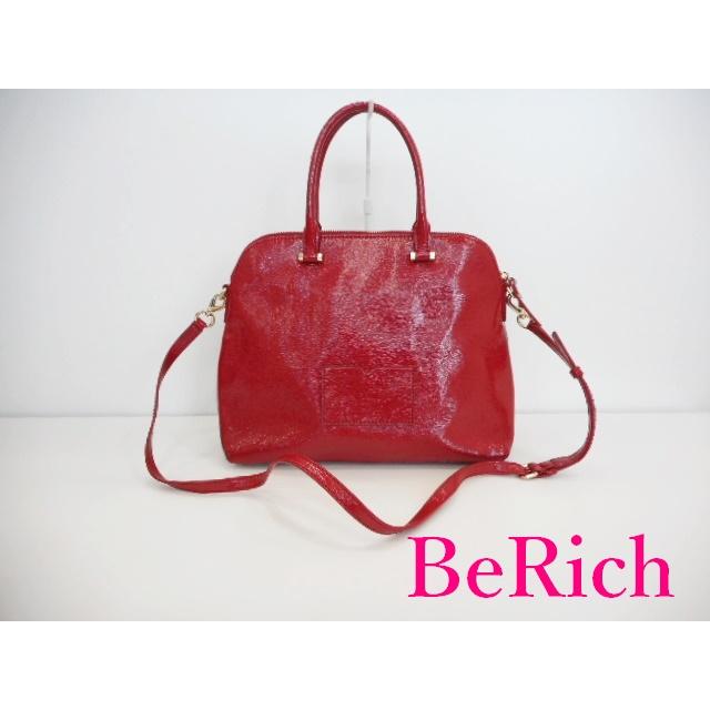 ケイト スペード kate spade 2way ショルダーバッグ PXRU5131  レッド 赤 レザー ハンドバッグ ロゴ 肩掛け 鞄 【中古】 bk8203｜be-rich0112｜02