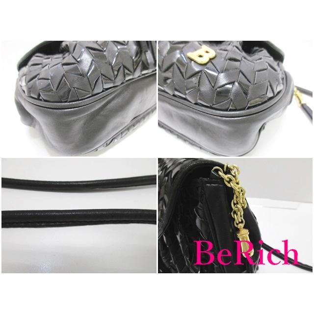 Bally バリー BALLY ショルダーバッグ ブラック 黒 レザー ロゴ Bally バリー BALLY ショルダーバッグ ブラック 黒 レザー ロゴ