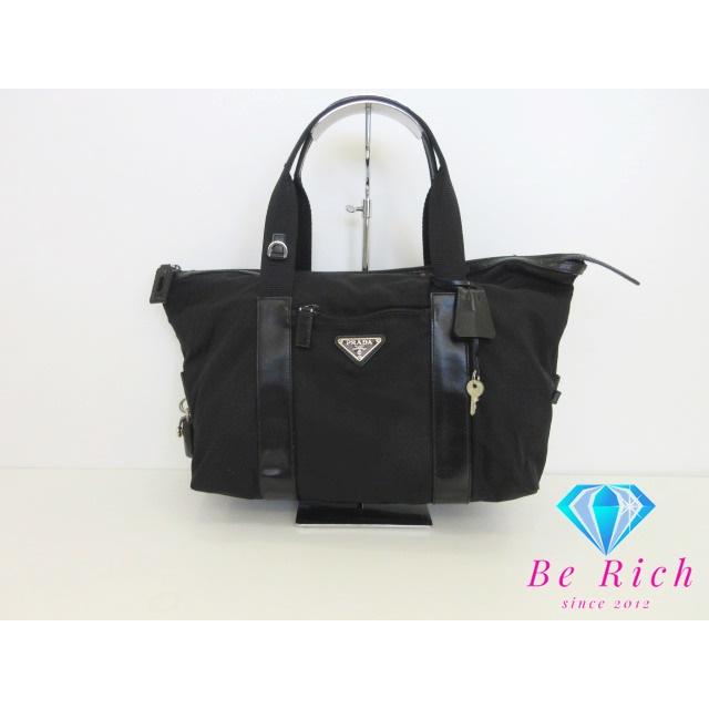 PRADA プラダ ハンドバック BR3698 NERO 黒 ブラック ナイロン レザー 