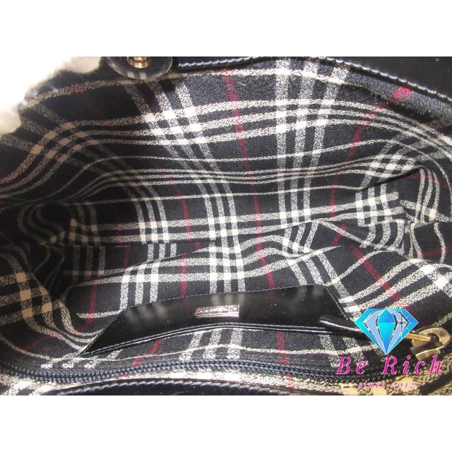 バーバリー BURBERRY ショルダーバッグ 黒 ブラック レザー  ロゴ 肩掛け 斜め掛け 鞄 ハンドバッグ レディース【中古】 bk8500 | BURBERRY | 07