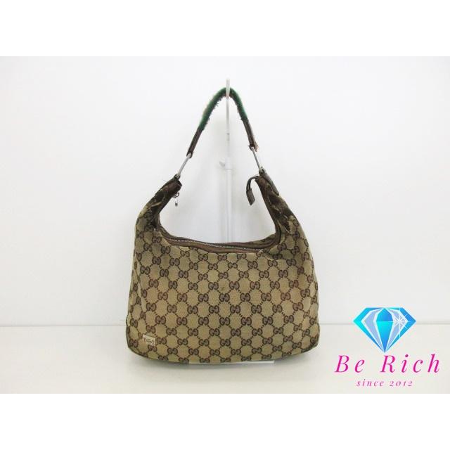 GUCCI グッチ ワン ショルダーバッグ 145757 GG シェリー ブラウン 