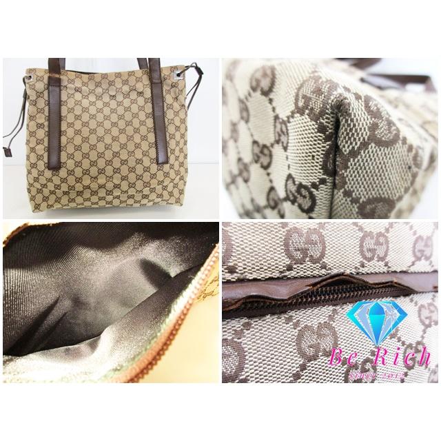 GUCCI グッチ ショルダーバッグ トートバッグ 30501 GG キャンバス 茶  