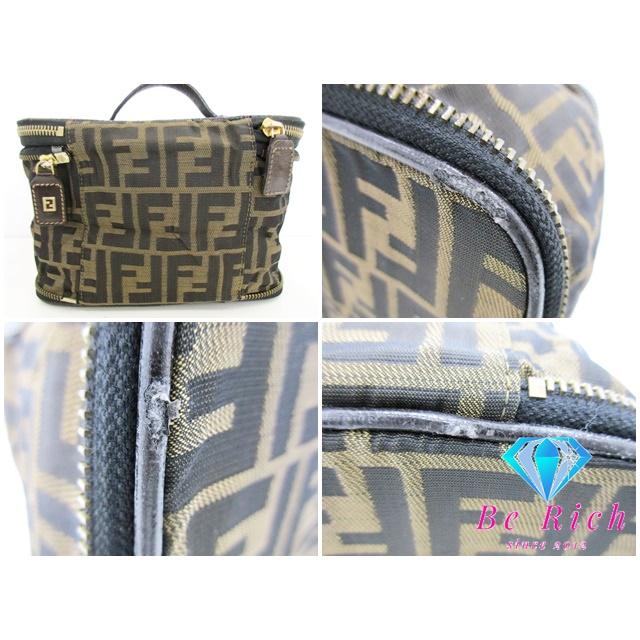 FENDI（フェンディ） バニティバッグ ハンドバッグ ポーチ ズッカ