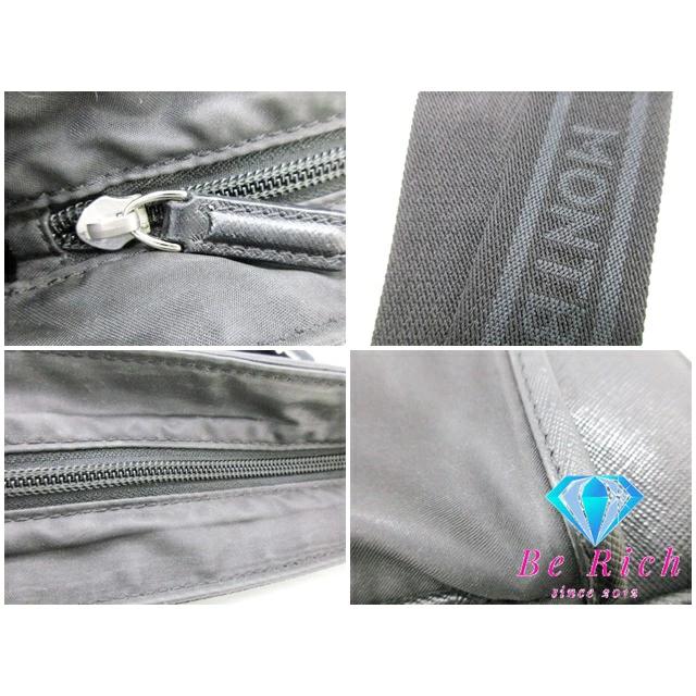 MONTBLANC（モンブラン） メンズ ショルダーバッグ ナイロン レザー 黒