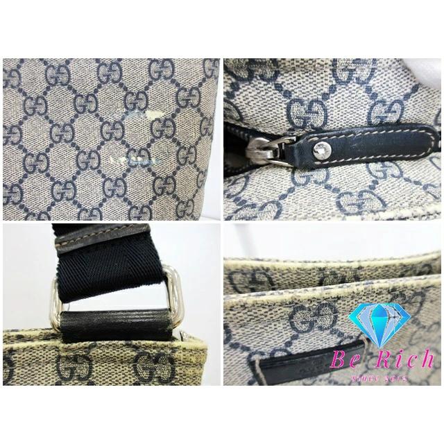 GUCCI（グッチ） ショルダーバッグ 201446 GG スプリーム ネイビー 紺