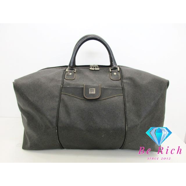 未使用/タグ付 ダンヒル dunhill ボストンバッグ 旅行カバン レザー dunhill ダンヒル ボストンバッグ ハンドバッグ ブラウン ダーク