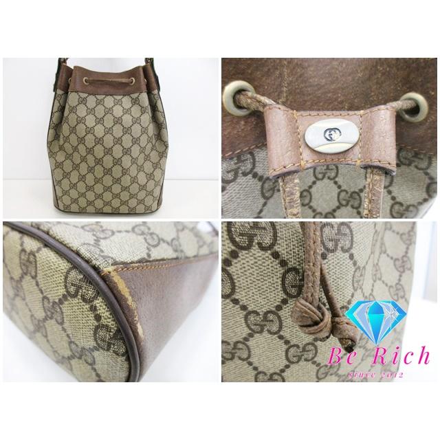 GUCCI（グッチ） GUCCI GGプラス 巾着 ショルダー バッグ ベージュ