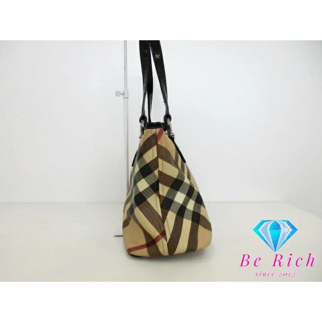 バーバリー BURBERRY トートバッグ ノバチェック ベージュ 茶