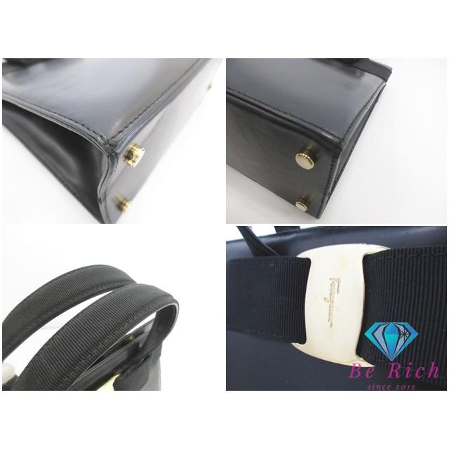FERRAGAMO（フェラガモ） ヴァラ ハンドバッグ BA 21 4178 ブラック 黒